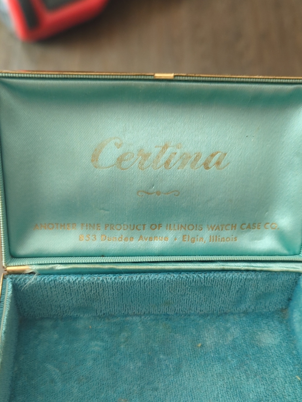 Vintage 1951 CERTINA EA Watch Box Art Deco Style Brass - Picture 9 of 9